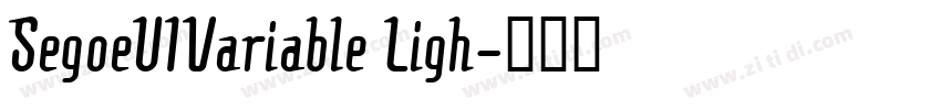 SegoeUIVariable Ligh字体转换